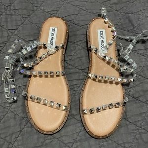 Steve Madden travel sandals clear - Brand new!